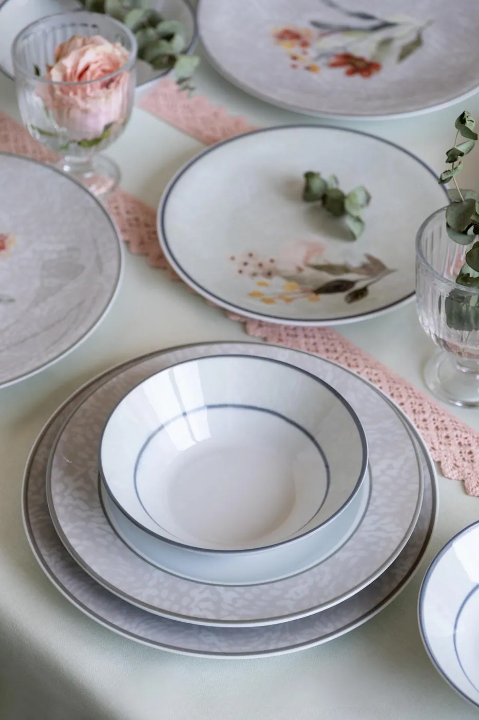 Kutahya Zeugma green dinner set 24 pieces 885699