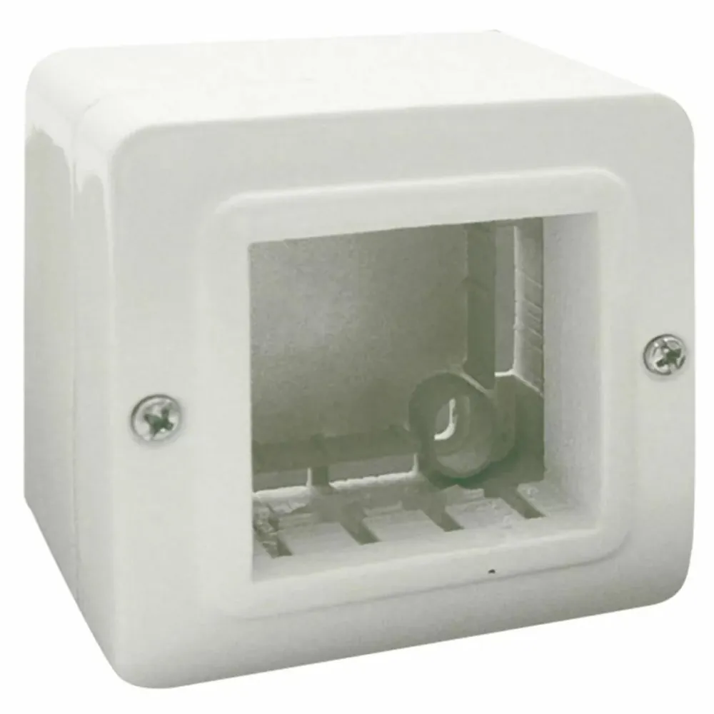 AVE S44 Self-Supporting IP40 Enclosure for Mini Trunking — 2 Modules