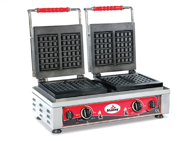 ماكينة وافل مربعة مزدوجة Atalay AWM-2402