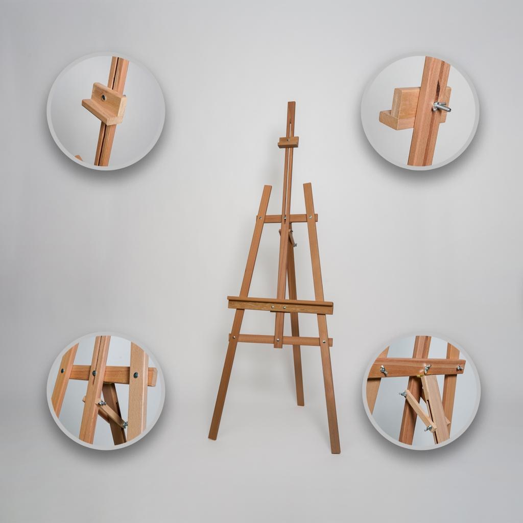 Südor Large Three-Leg Easel Beech Wood