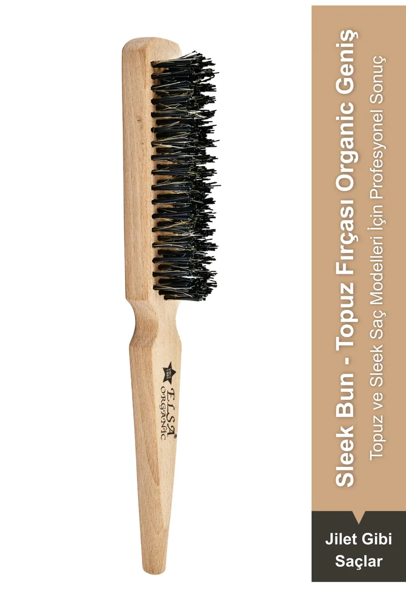 131 organic wide 23 cm bun brush