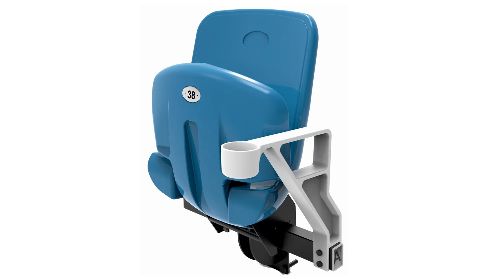 LINEA 303 Monorail Single With Cupholder stadium seat