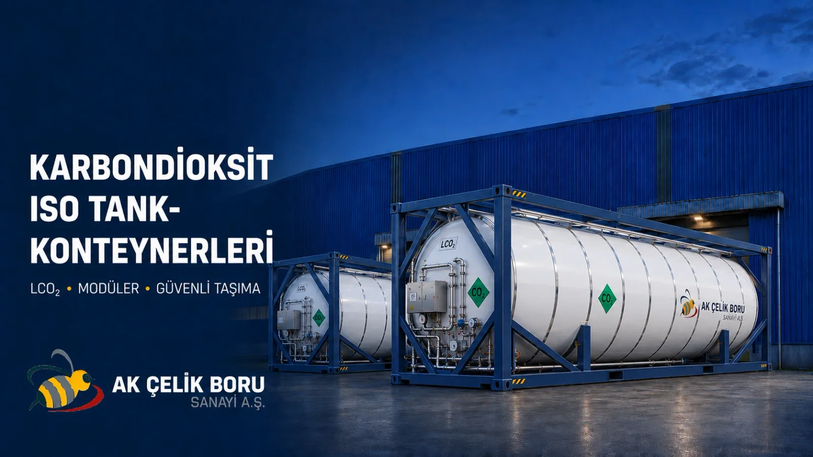 Carbon dioxide ISO tank container