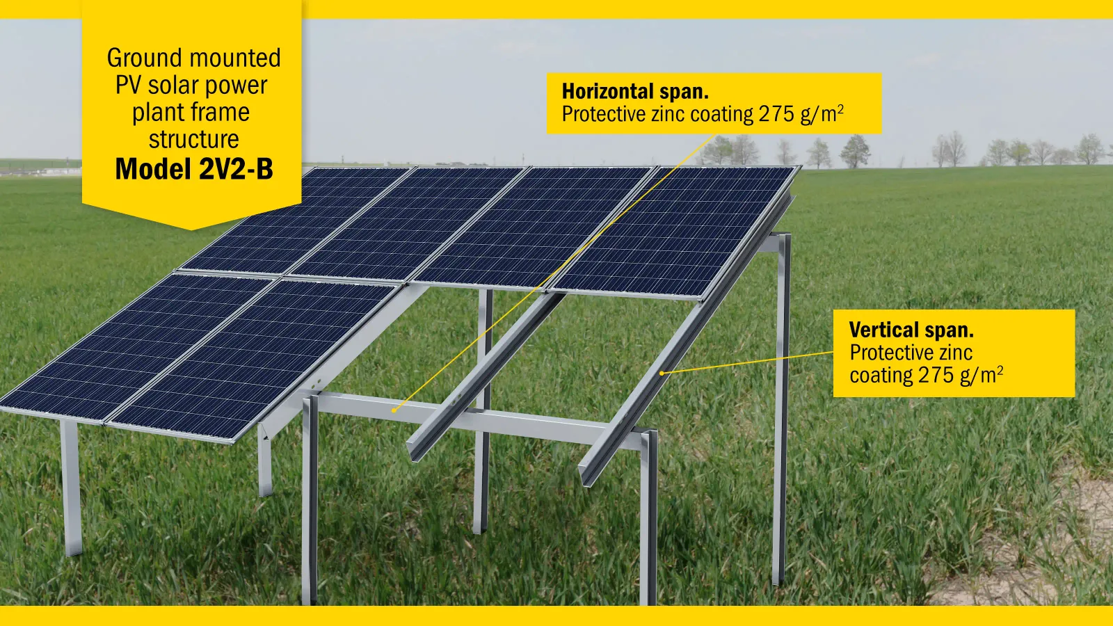 2V2-B ground-mounted solar PV mounting system