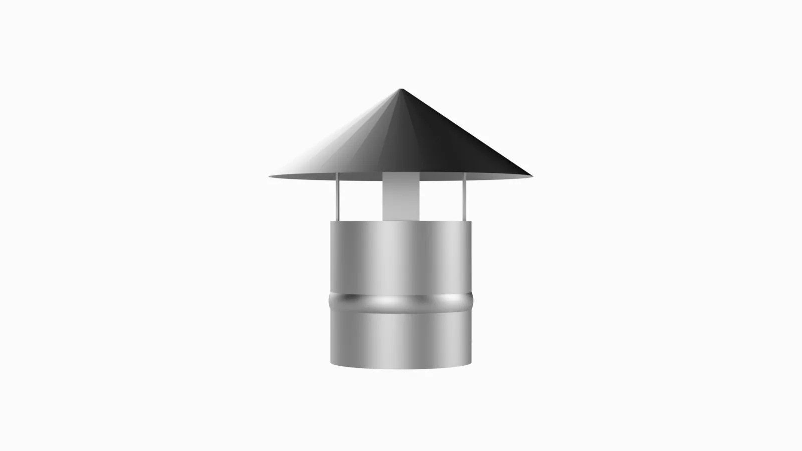 80 mm galvanized stove pipe cap