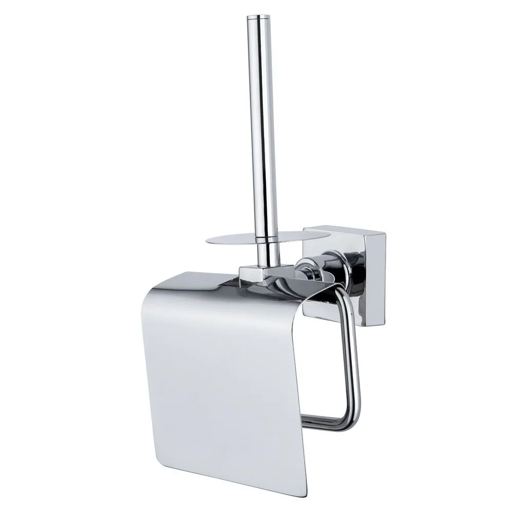 Glossy lidded Toilet Paper Holder Puma NV-1007