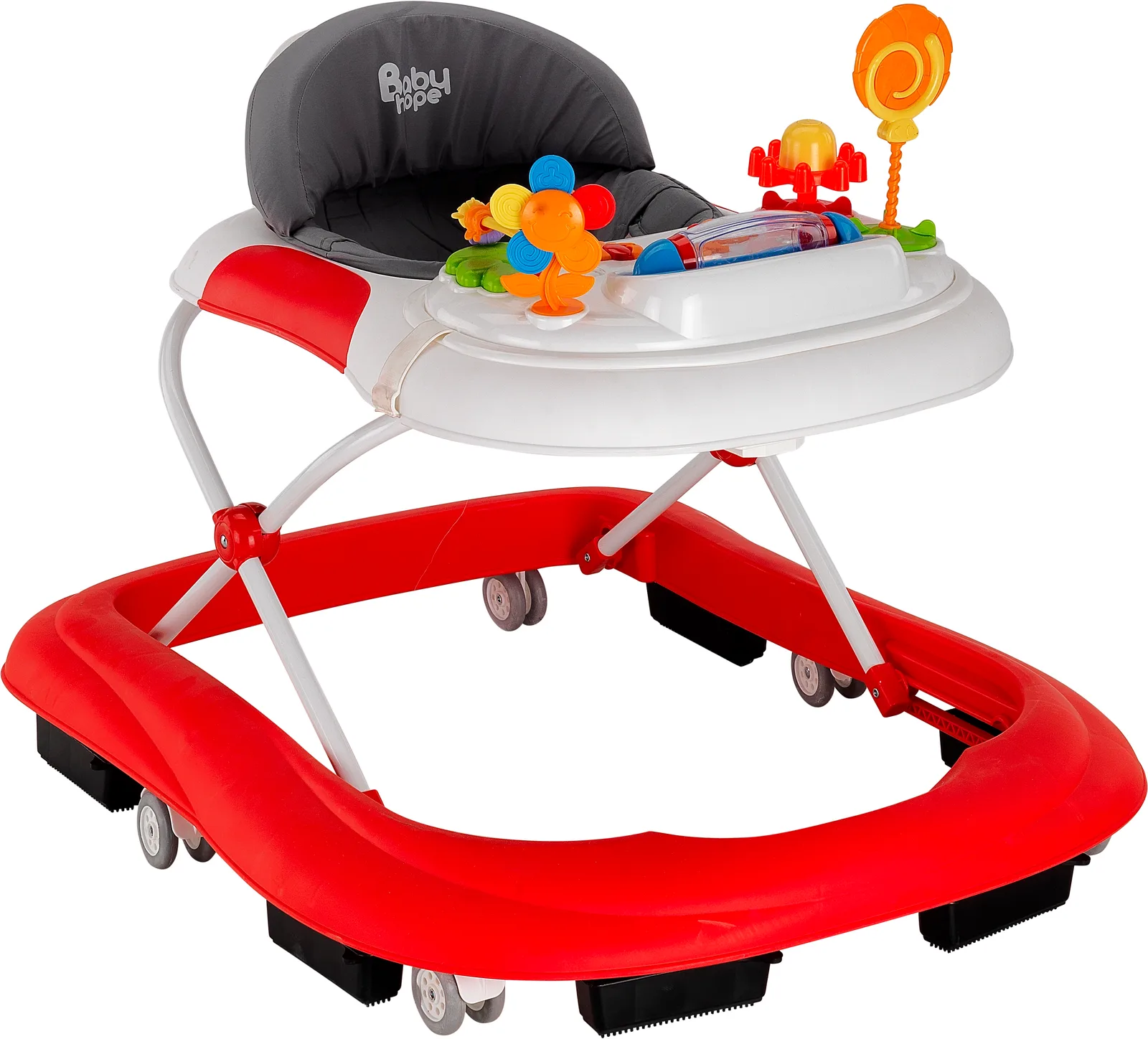 213 STAR red-white baby walker